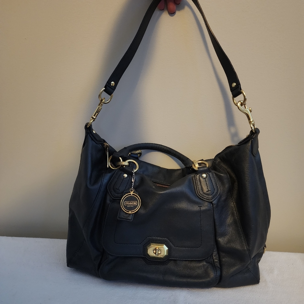 Coach Campbell Turn lock satchel